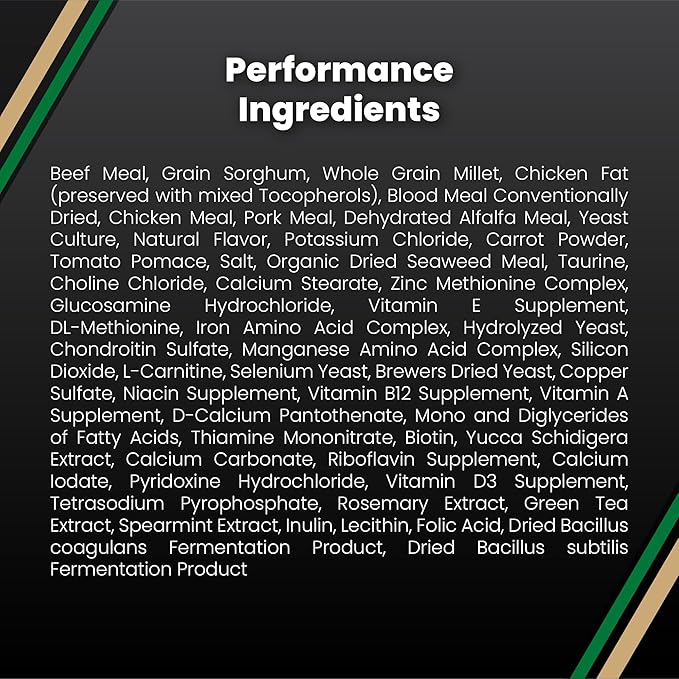 VICTOR Super Premium Dog Food – Performance Dry Dog Food from Beef, Chicken and Pork Meal – 26% Protein for Active Adult Dogs – Includes Glucosamine and Chondroitin for Hip and Joint Health, 5lbs