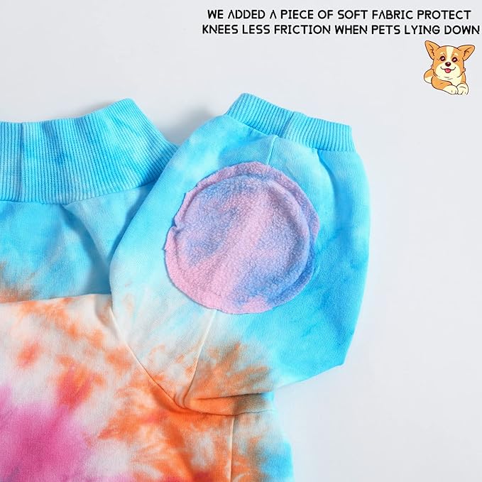 Dog Cotton Colorful Pink Orange T-Shirts Soft and Stretchy Dog Shirt Pajamas Pets Clothes for Extra Large Dogs(3XL PinkOrange)