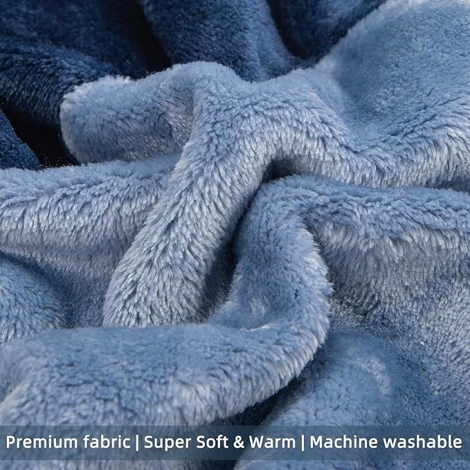 FabriCastle Dog Hoodie Sweater for Small Dogs Boy and Girl, Small Dog Clothes XS XXS Puppy Sweatshirt, Pet Outfit, Cat Clothing Super Soft Warm Snap On Closure (Blue-Navy, Large)