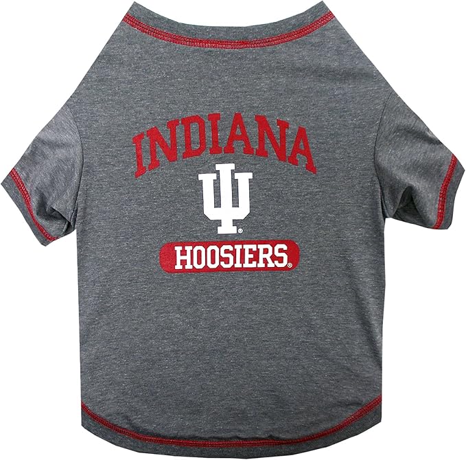 Pets First Collegiate Indiana Hoosiers Dog T-Shirt, X-Large. - Licensed Shirt for Pets Team Colored with Team Logos.- Premium Stretchable Materials for The Comfrot of Your Dog & Cat.