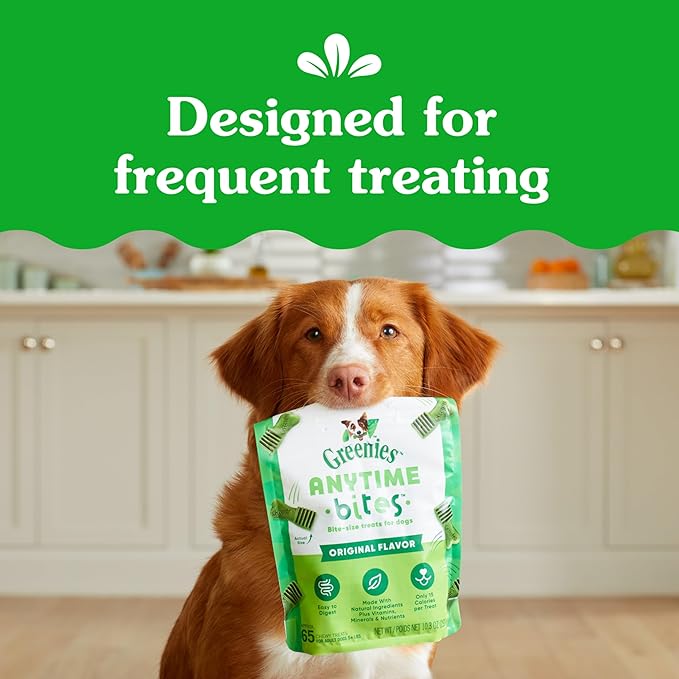 Greenies Anytime Bites Dog Treats, Original Flavor, Dog Training Treats, 24 oz. Bag