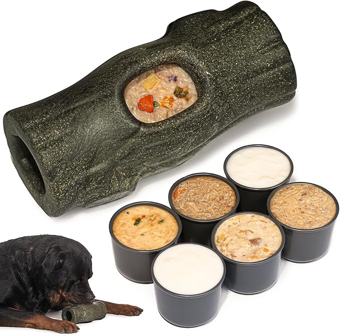 2 Pack Interactive Dog Toys for Aggressive Chewers, Long-Lasting Frozen Dogs Treat Holder to Keep Them Busy, Indestructible Dog Enrichment Toys - Reduce Anxiety, Safe for Large and XL Breed