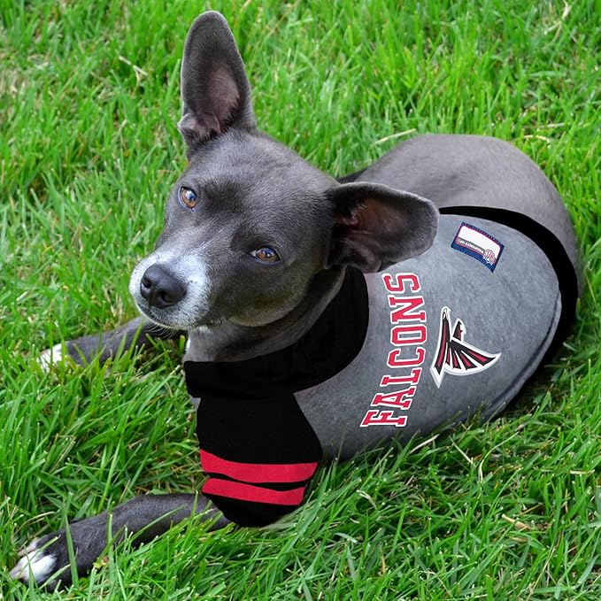 Pets First NFL Atlanta Falcons Hoodie for Dogs & Cats. NFL Football Licensed Dog Hoody Tee Shirt, Medium. Sports Hoody T-Shirt for Pets. Licensed Sporty Dog Shirt (ATL-4044-MD)