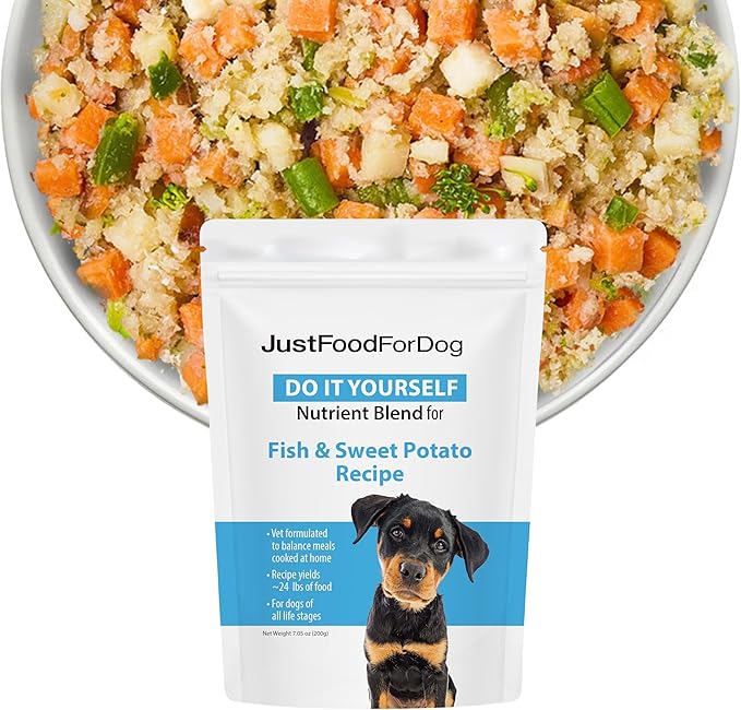 DIY Human Quality Dog Food - Fish and Sweet Potato Recipe (168 Grams)
