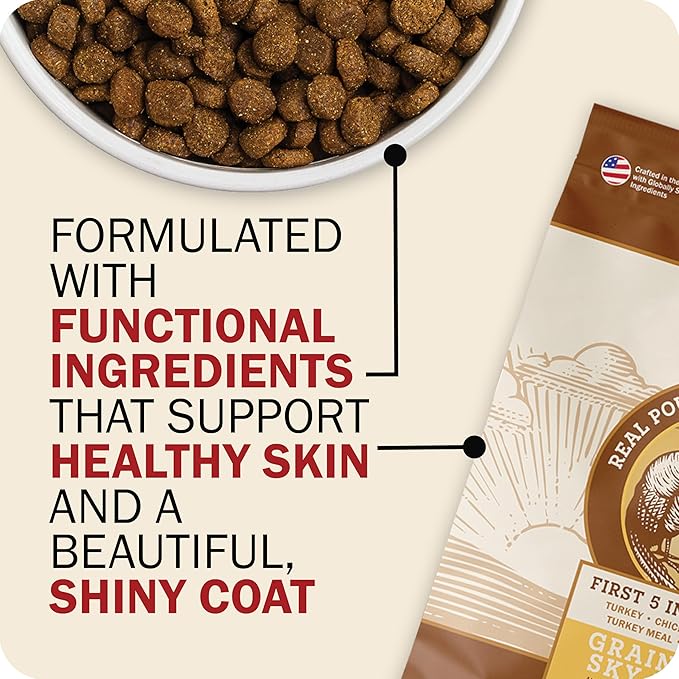 Redbarn Grain-Free Puppy Dry Dog Food Kibble - Beef & Lamb Recipe - Made in USA No Chicken Recipe with Functional Ingredients to Support Healthy Heart, Skin, Coat, Immunity & Digestion - 22lb
