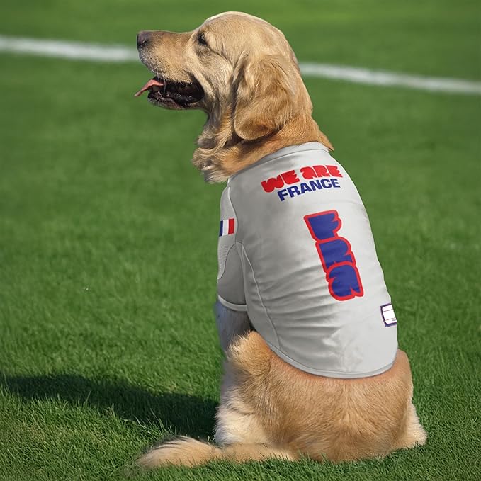 Littlearth Stretch Pet Jersey - Officially Licensed FIFA World Cup 2026 Teams, Sizes: X-Small to X-Large