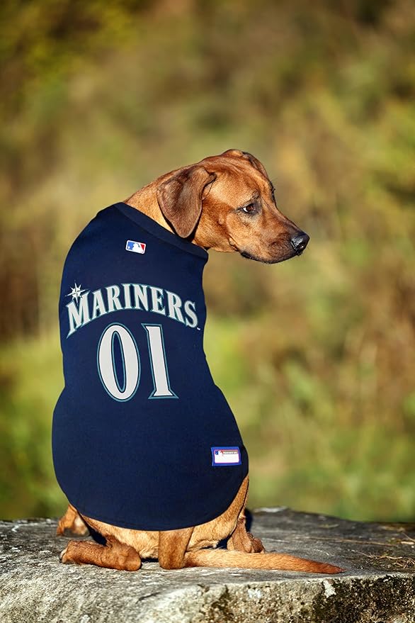 Official MLB Seattle Mariners Pet Jersey for Dogs & Cats, Size XX-Large - Stylish Baseball Jersey for Your Furry Fan- Show Off Team Spirit with The Perfect Fan Apparel Gear for Pet, Dog & Cat