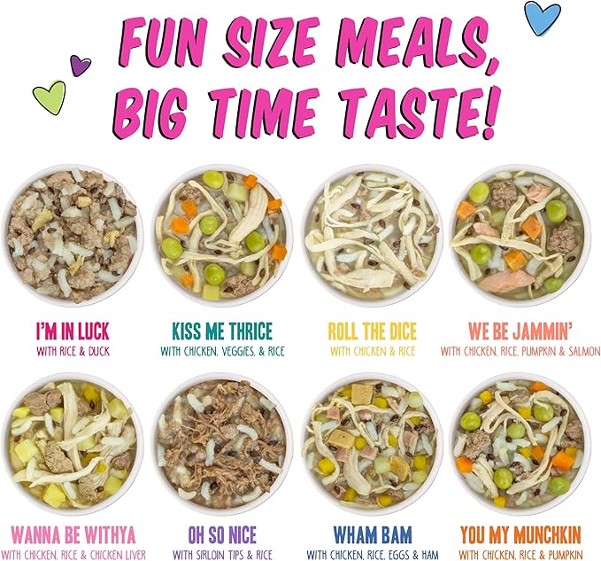 Weruva B.F.F. Best Fido Friend Fun Size Meal Variety Pack, Natural Wet Dog Food Cups