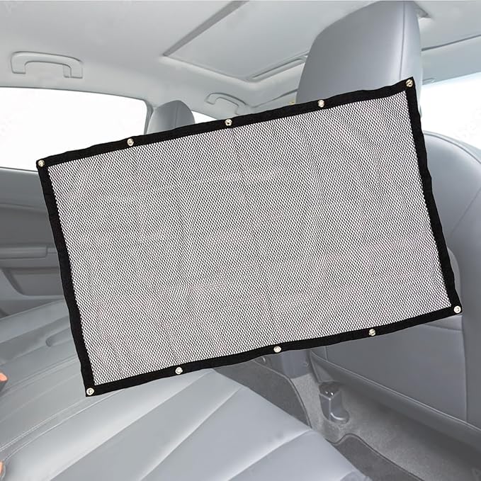 Zone Tech Back Seat Car Pet Mesh Net Cage Barrier (Medium)
