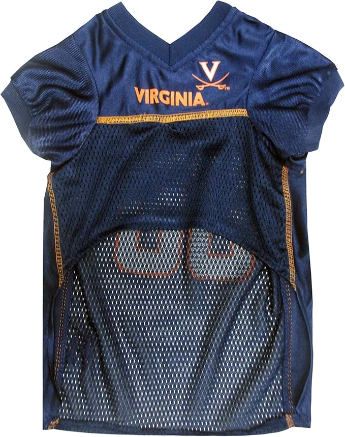Pets First NCAA College Virginia Cavaliers Mesh Jersey for DOGS & CATS, XX-Large. Licensed Dog Jersey with your Favorite Football/Basketball College Team