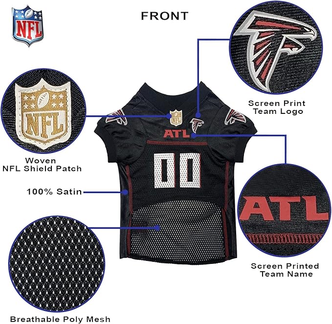 Atlanta Falcons Raglan Pet Jersey