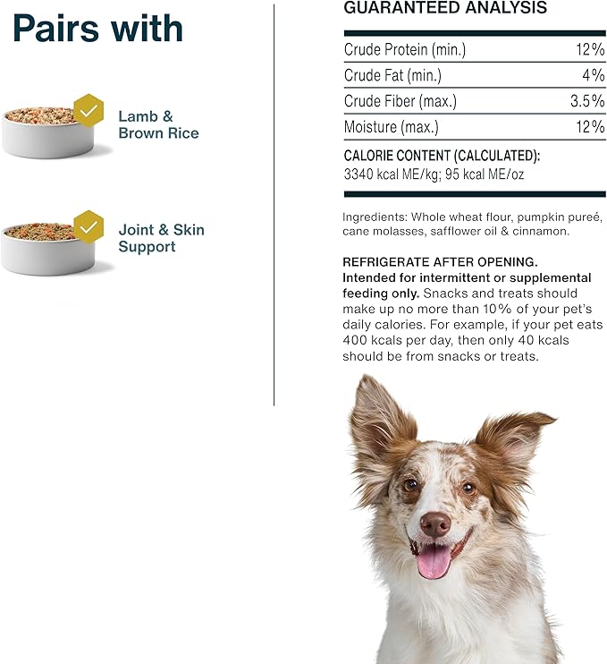 JustFoodForDogs Dog & Cat Treats - Pumpkin Recipe (5 oz)