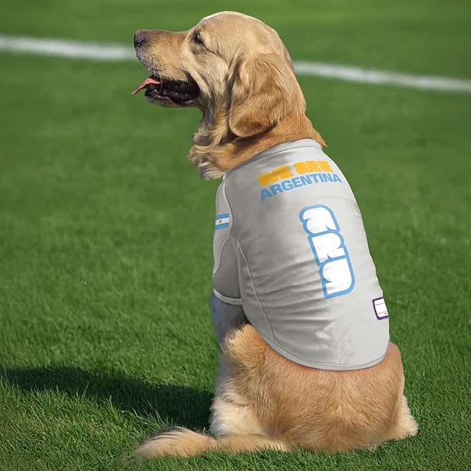 Littlearth Stretch Pet Jersey - Officially Licensed FIFA World Cup 2026 Teams, Sizes: X-Small to X-Large