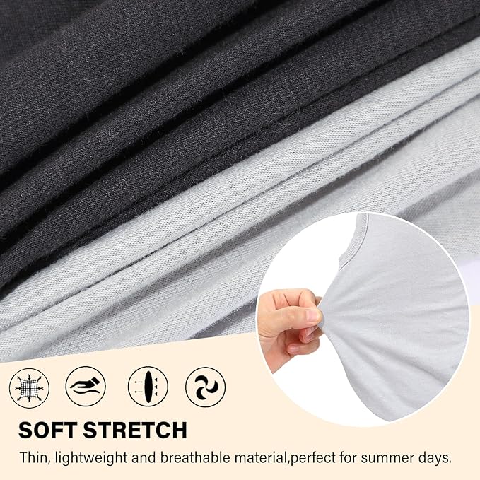 2-Pack Dog Shirts Summer Dog Clothes for Small Medium Dogs Boy, Teacup, Chihuahua, Yorkie, Pug and Cats, Solid Color Pet Tshirts Puppy Clothes, Medium, Black+ Grey