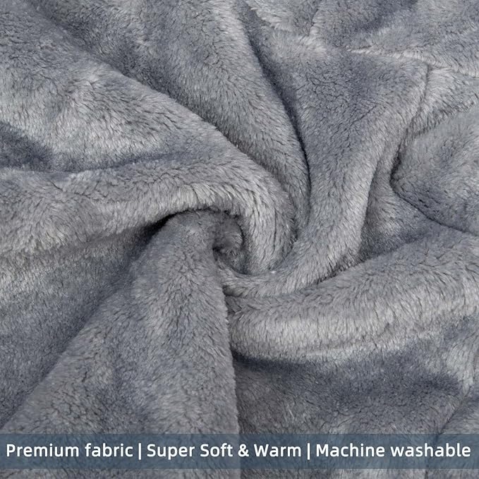 FabriCastle Dog Hoodie Sweater for Small Dogs Boy and Girl, Dog Clothes XS XXS Puppy Sweatshirt, Pet Outfit, Cat Clothing Super Soft Warm Snap On Closure (Light Grey, Medium)