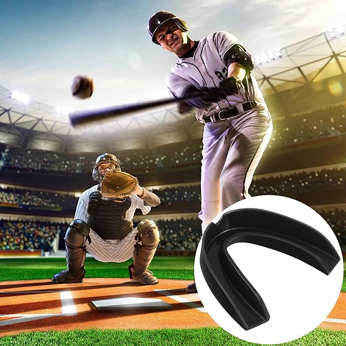 BBTO 20 Pieces Sports Mouth Guard Boxing Mouth Protection Athletic Mouthpiece for Football Basketball Hockey Karate Rugby Match(Adult (11 Yrs & Above),Black)