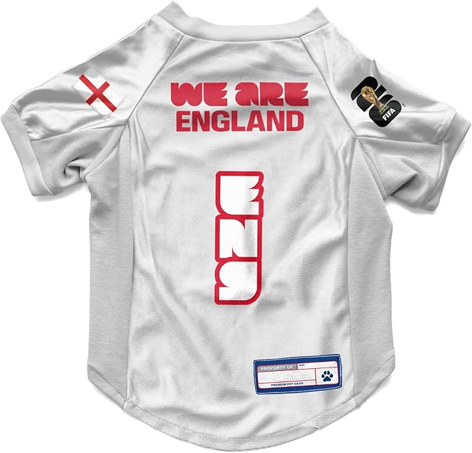 Littlearth Stretch Pet Jersey - Officially Licensed FIFA World Cup 2026 Teams, Sizes: X-Small to X-Large