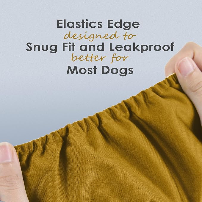 wegreeco Washable Dog Diapers - Washable Male Dog Belly Wrap - Pack of 3- (Gold,Black,Grey,Medium)