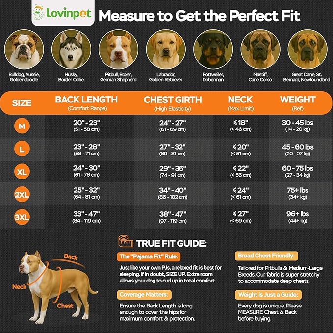 LovinPet Pitbull Pajamas for Dogs Male - Undershirt for Dog Hoodies,Dogs Pajamas,Lightweight Stretchy Fabric,White/Slate/Mint Dinosaur Print,Uv Protection,Easy to Wear Dog Jumpsuit,2XL