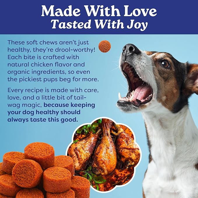 Furrever Young Soft Chews – Senior Dog Healthy Aging Supplement with Antioxidants for Mobility, Immune Health & Cognitive Support – Natural Senilife Alternative (90 Count)