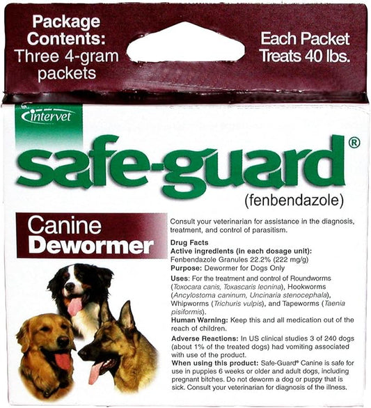 Merck Animal Health Safe-Guard Canine Dewormer, 4 gm