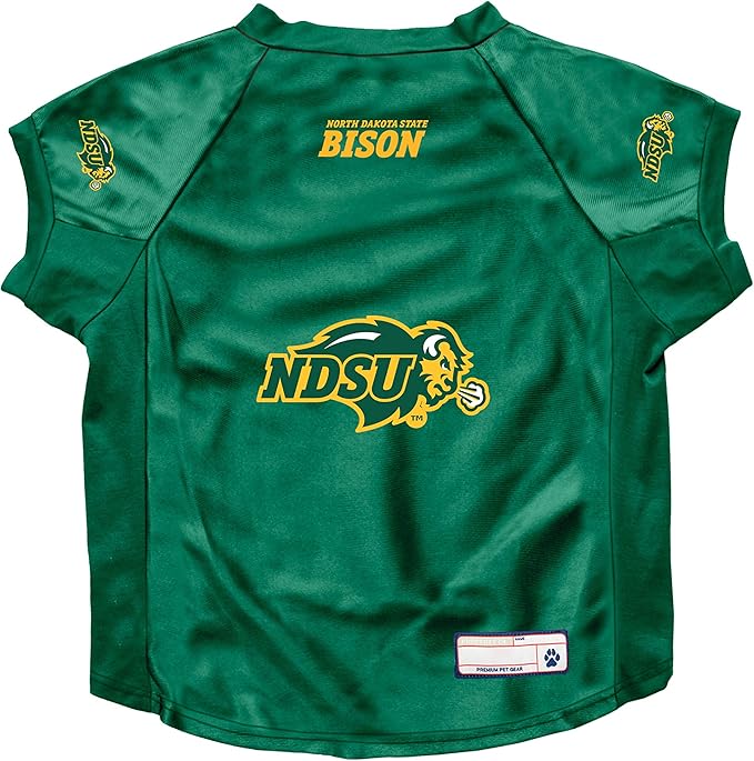Littlearth NCAA North Dakota State Bison Stretch Pet Jersey, Team Color, Big Dog