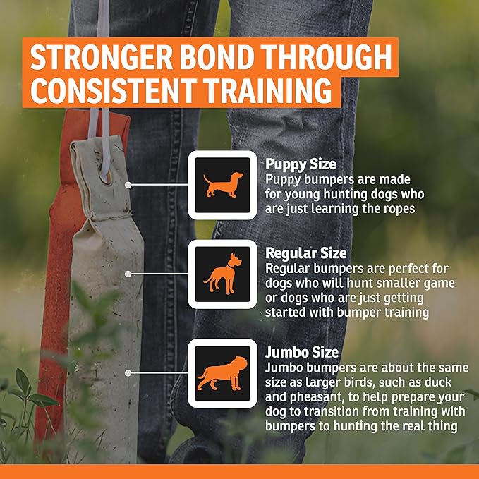 SportDOG Brand Natural Canvas Dummy - Hunting Dog Training Tool - Weighted and Includes Rope for Throwing - Floats
