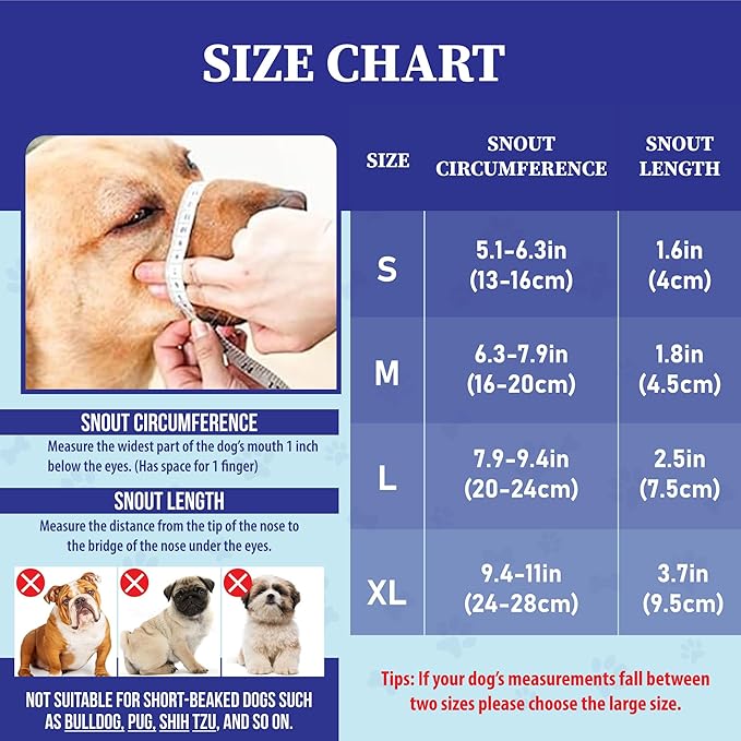 Dog Muzzle Medium Sized Dogs – Soft Air Mesh Muzzle for Medium Sized Dog | Muzzles for Dogs | Mussle to Stop Biting, Barking and Chewing Perfect for Small to Large Doge