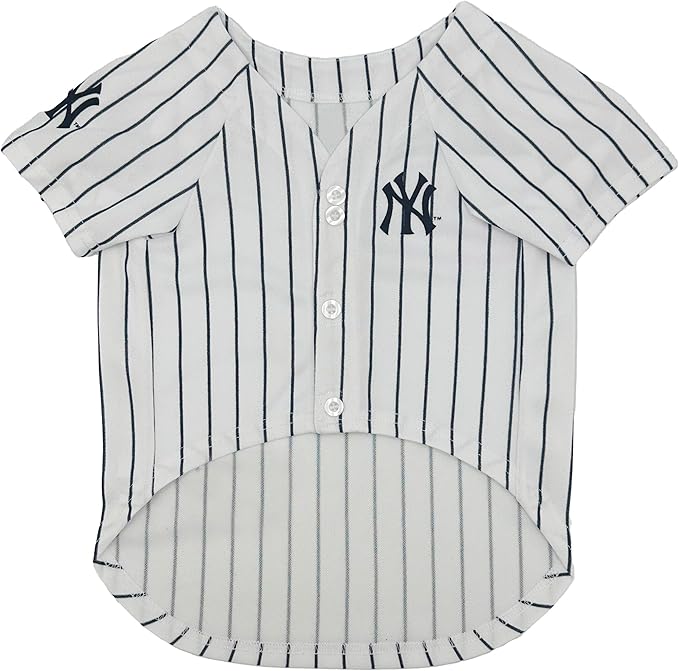 Official MLB New York Yankees Pet Jersey for Dogs & Cats, Size X-Large - Stylish Baseball Jersey for Your Furry Fan- Show Off Team Spirit with The Perfect Fan Apparel Gear for Pet, Dog & Cat