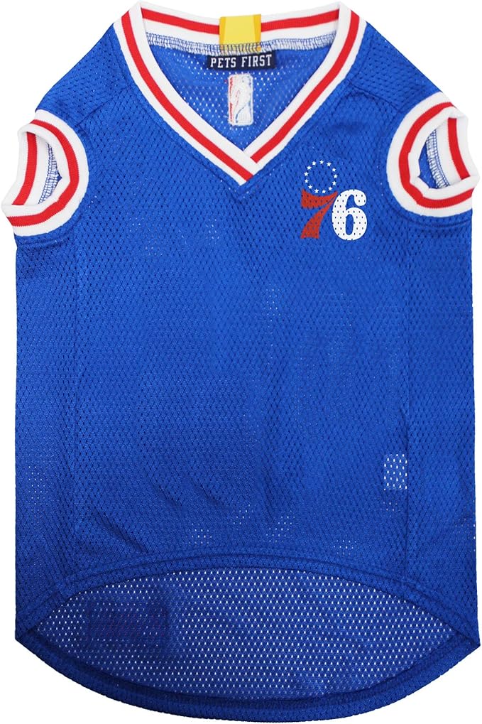 Pets First NBA Philadelphia 76ERS Dog Jersey, X-Large - Tank Top Basketball Pet Jersey (Pack of 2)