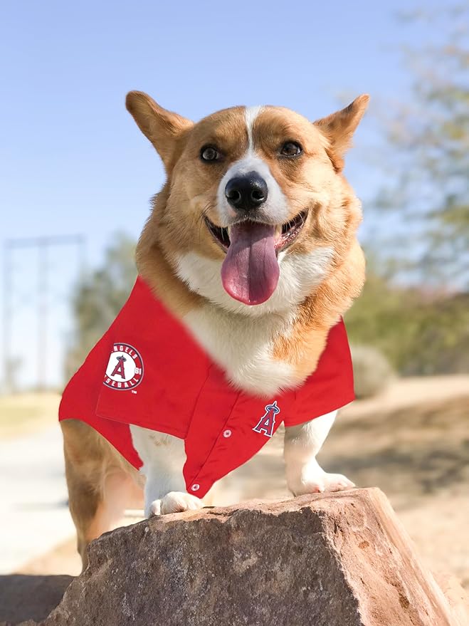 Official MLB Los Angeles Angels Pet Jersey for Dogs & Cats, Size XX-Large - Stylish Baseball Jersey for Your Furry Fan- Show Off Team Spirit with The Perfect Fan Apparel Gear for Pet, Dog & Cat