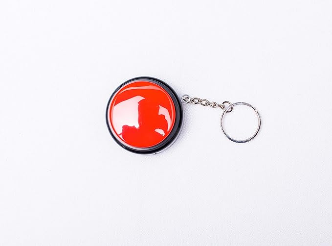 Recordable Talking Button with Keychain, 30s Voice Recording Time Sound Button Recording Your Own Words