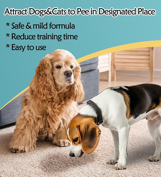 Dog Potty Training Spray,Pee Here Spray for Dogs Indoor & Outdoor,Dog Go Here Attractant Spray to Pee in One Spot,Prevent Your Pet from Soiling The Carpet,120ML