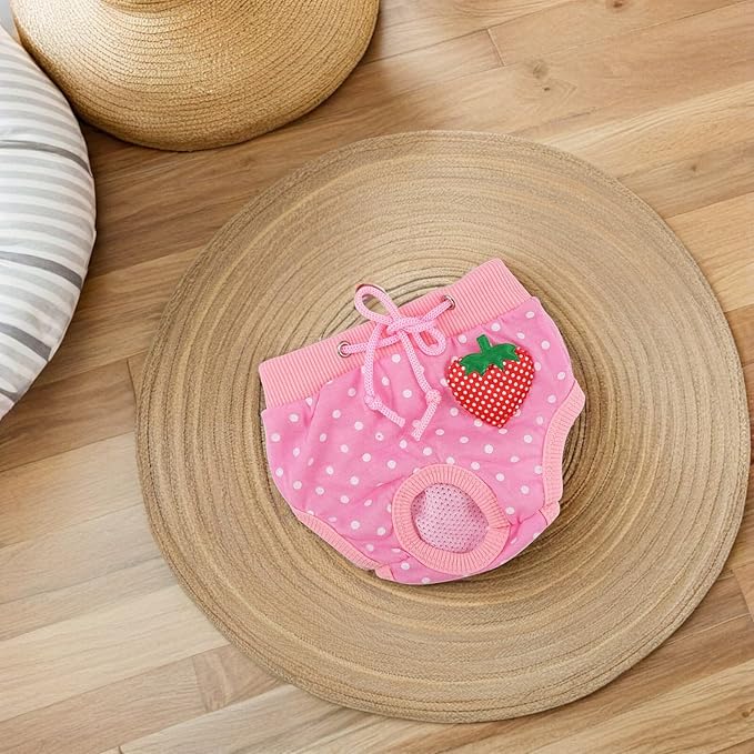 Pet Safety Pants for Dogs Cats Comfortable Cotton Sanitary Menstruation Diapers for Washable Dog Diapers and Pet Physiological Pants