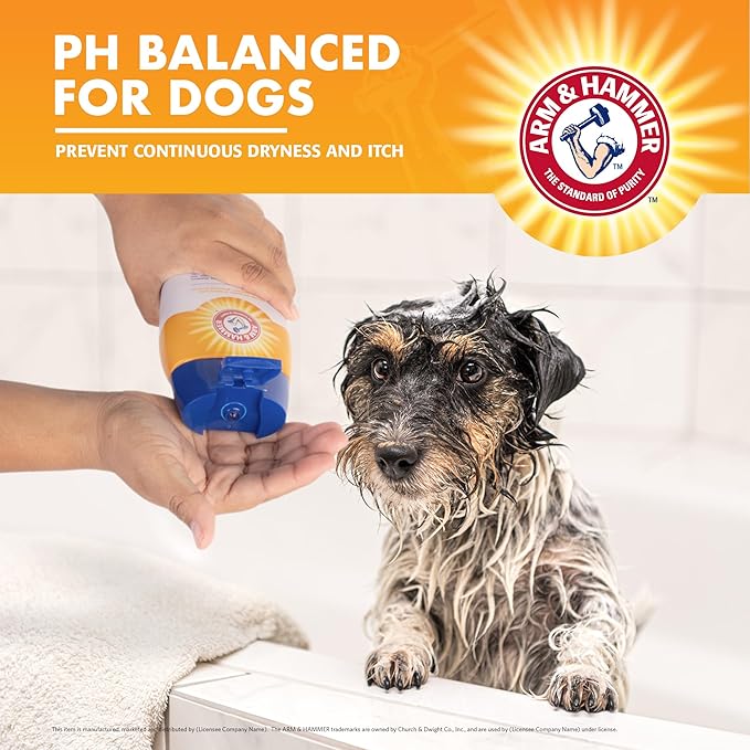 Arm & Hammer for Pets Shed Control Shampoo, 20oz Juicy Guava Scent | Professional Quality Dog Shed-Less Shampoo, De-Shedding Dog Shampoo, Free of Sodium Lauryl Sulfate & Parabens