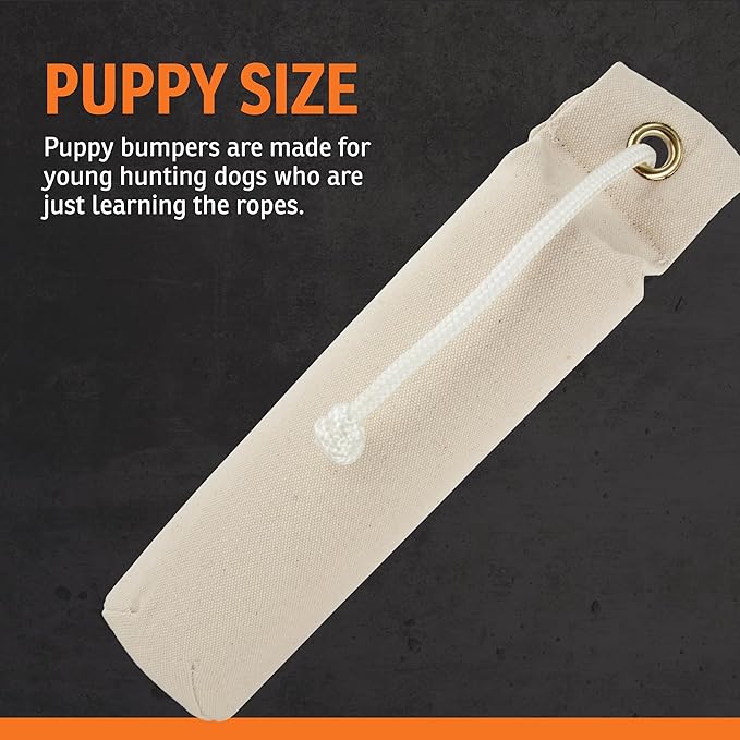 SportDOG Brand Natural Canvas Dummy - Hunting Dog Training Tool - Weighted and Includes Rope for Throwing - Floats