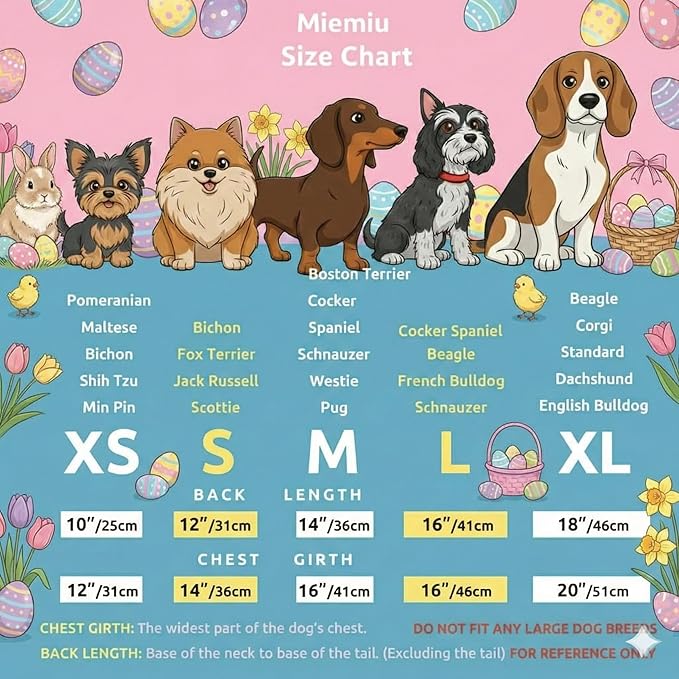 Easter Dog Dress Purple Bunny & Egg Pattern, Cute Spring Girl Puppy Skirt with Satin Bow, Soft Breathable Pet Clothes for Small Medium Dogs & Cats, Holiday Party Outfit Apparel