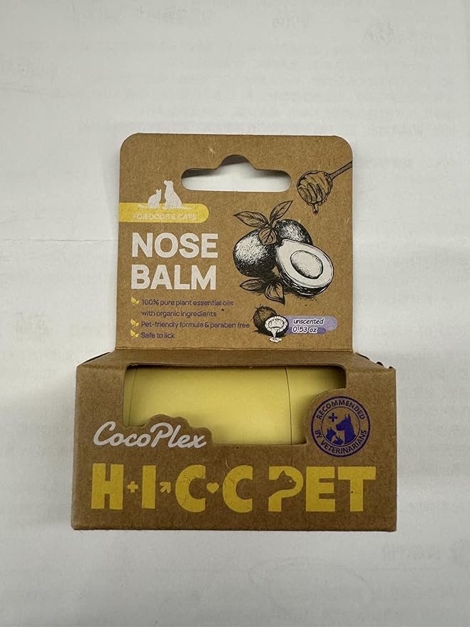 HICC PET Nose Balm for Dogs and Cats, Vet-Recommended Moisturizes, Soothes, Repairs Dry & Cracked Skin, Dog Wrinkle Butter Cream for Frenchies with Fermented Coconut Oil, Horse Hoof, Joint Care