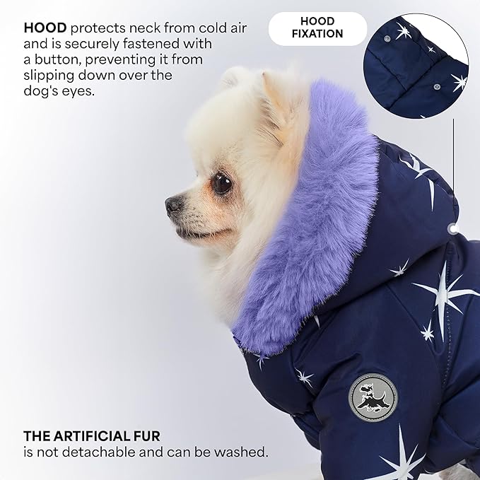 Waterproof Full Body Winter Jacket, Snow Snowsuit, Perfect for Cold Weather (L: Chest 16.93'', Length 12.6'')