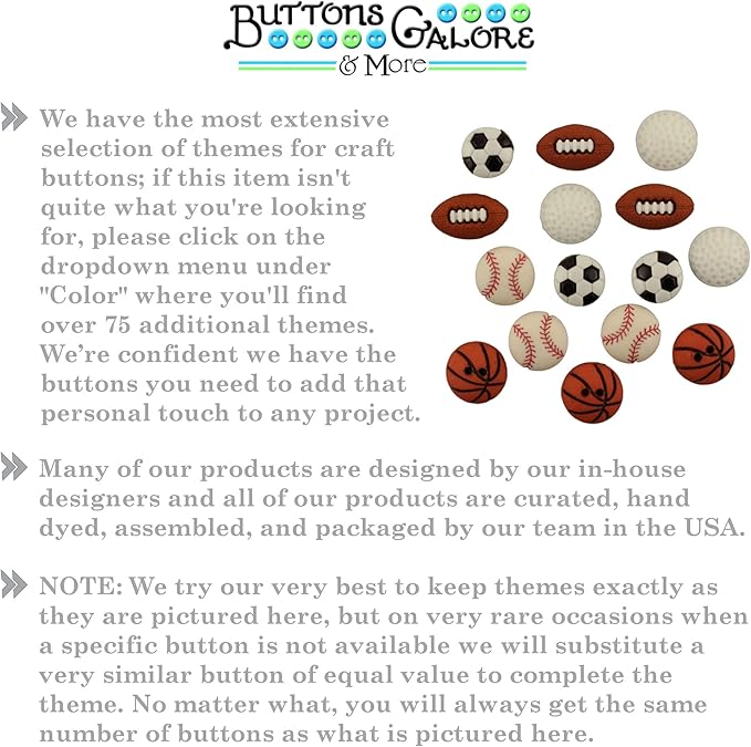 Buttons Galore and More Collection of Novelty Buttons and Embellishments Based on A Variety of Themes, Holidays, and Seasons for DIY Crafts, Scrapbooking, Sewing, Cardmaking and other Projects