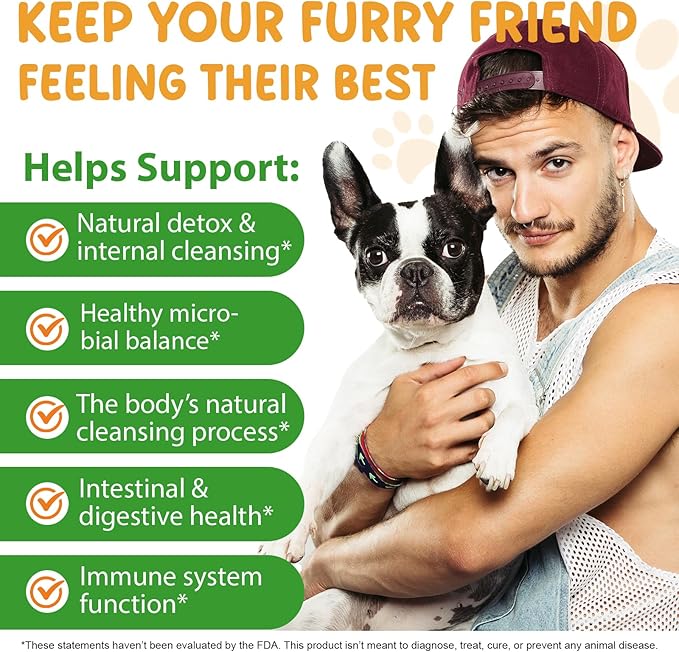 Natural Intestinal Defense for Dogs, Herbal Cleanser & Natural Digestive Support for Dogs with Probiotics, Wormwood, Black Walnut - Promotes Gut Health – 2 Fl Oz