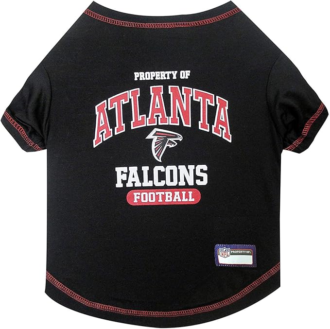 NFL Atlanta Falcons Dog T-Shirt for Pets, Size X-Large. Officially Licensed Pet Shirt with Team Logo, Soft Stretchable Comfort Fit Apparel for Dogs & Cats