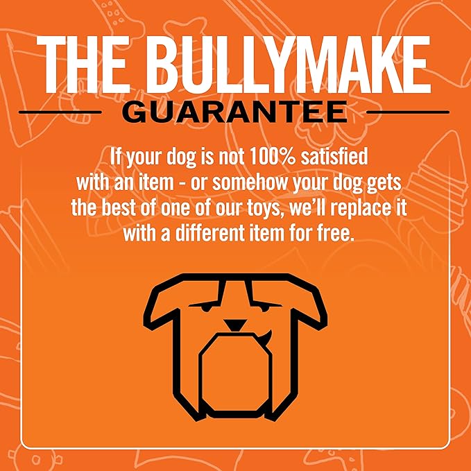 BULLYMAKE Brown Tough Chew Turkey Leg Toy for Dogs, Durable Nylon Dog Toys for Aggressive Chewers, Dental Stimulating, Tough Chew, Boredom Busting, Pet Supplies, Made in USA