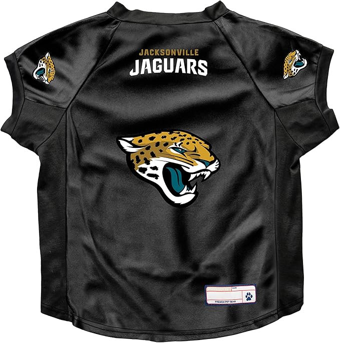 Littlearth NFL Jacksonville Jaguars Stretch Pet Jersey, Team Color, Big Dog