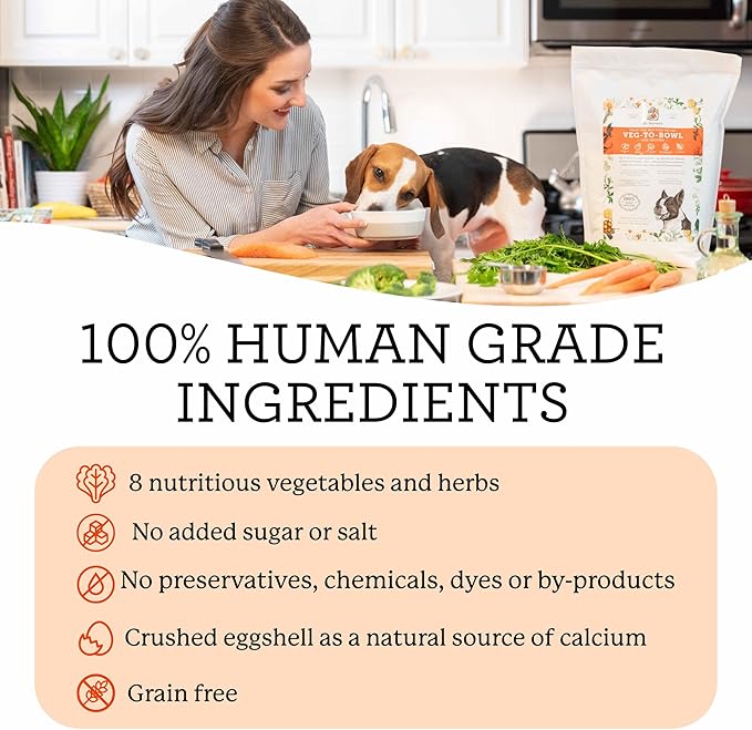 Dr. Harvey's Veg-to-Bowl Fine Ground Dog Food, Human Grade Dehydrated Base Mix for Dogs, Grain Free Holistic Mix for Small Dogs Trial Size (6.5 oz)
