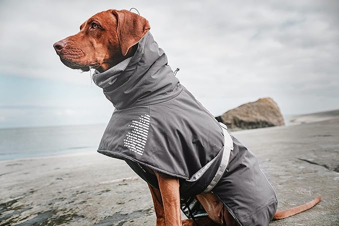 Hurtta Extreme Warmer, Dog Winter Jacket, Granite, 18 in