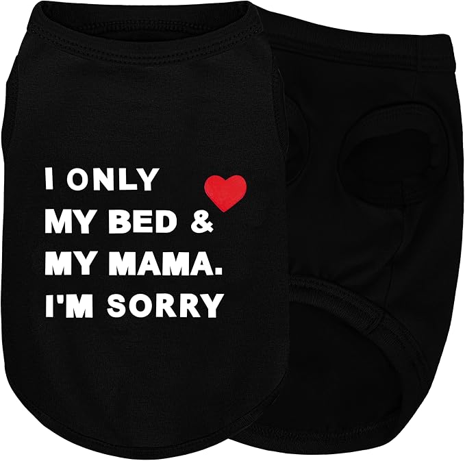 Stylish Cotton Dog Shirt with Print, Soft & Breathable, All-Season Comfort, Fits Most Breeds - Perfect Pet Apparel for Small, Medium, Large Dogs.Black&s