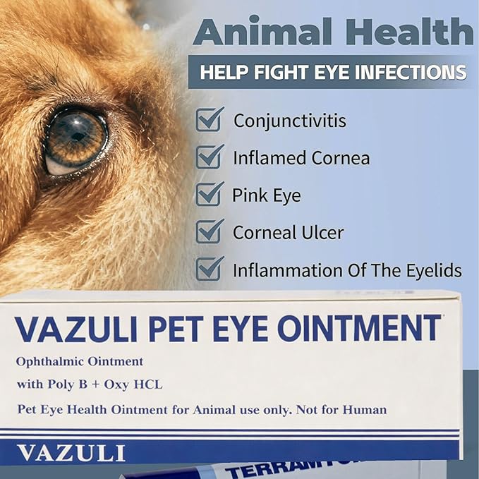 Pet Eye Cream for Dogs, Cats, Cattle, Sheep, Horses, Birds and Puppies, Kittens - 1 Pack
