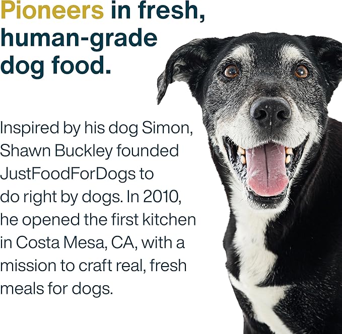 Just Food For Dogs Vet RX Frozen Fresh Prescription Dog Food, Human Grade, Vet Recommended Fresh Pet Meal or Toppers, Limited Ingredient, Prescription Diet, Hepatic Support 18 oz - 7 Pack