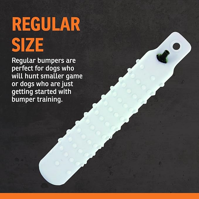 SportDOG White Plastic Dummies - Durable Soft Plastic Retriever & Hunting Bumper Training Accessory - Non-Toxic Weatherproof Material - High-Visibility Color